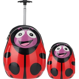 Resväska & Ryggsäck set för barn, nyckelpiga