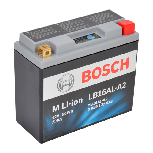 Bosch MC litiumbatteri LB16AL-A2 12V 5Ah +pol till höger