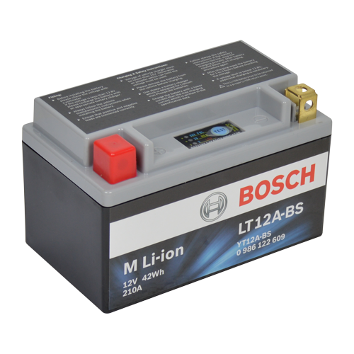 Bosch MC litiumbatteri LT12A-BS 12 V 3,5 Ah +pol till vänster