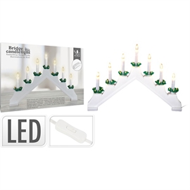 Vit LED ljusstake 7 LED 