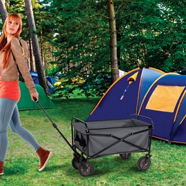 Camp Active Foldable Trailer on Wheels, Grå